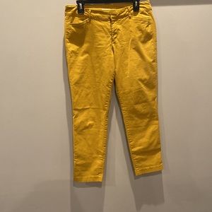 Old Navy yellow straight leg pants size 10
